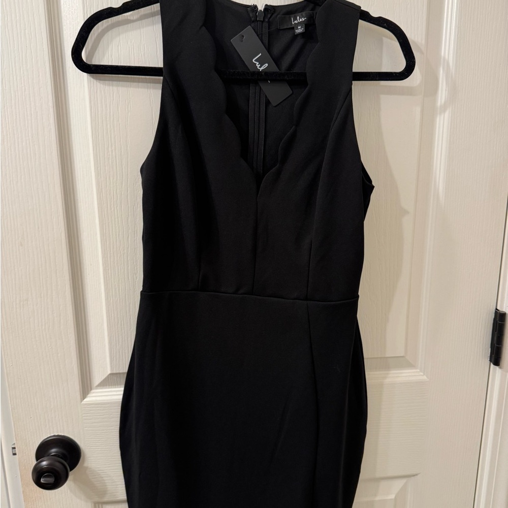 Lulu's Classic Black Mini Dress